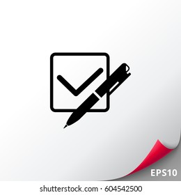 Quiz Concept with Checkmark Icon