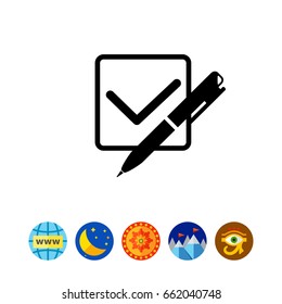Quiz Concept with Checkmark Icon