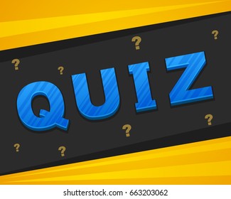 Quiz concept. Vector illustration