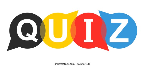 Quiz concept. Vector illustration