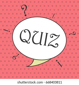 Quiz concept. Vector illustration