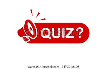 Quiz design logo template illustration