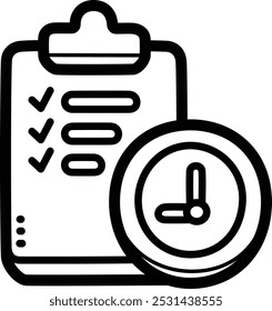 Quiz doodle vector icon and illustration