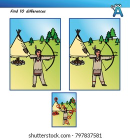 Quiz find 10 differences indian