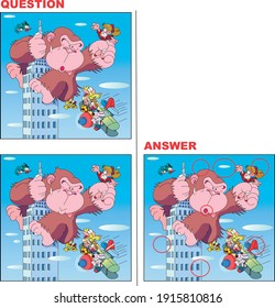 A quiz to find mistakes in King Kong illustrations