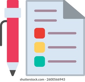 Quiz Flat Illustration Vector Design
