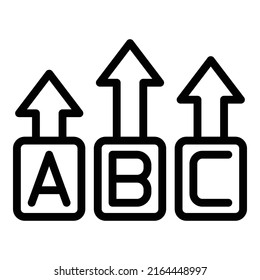 Quiz game icon outline vector. Poster show. Exan button