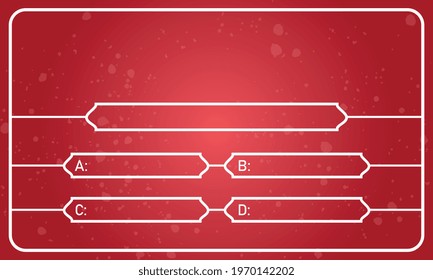 Quiz game vector illustration. Test, exam, answer, education, learning, internet, lottery. Concept for Web, Mobile, Presentations.