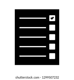 Quiz Glyph Black Icon