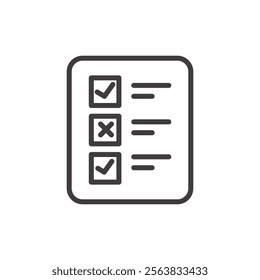 Quiz Icon Depicting a Question Mark and Book in Black and White