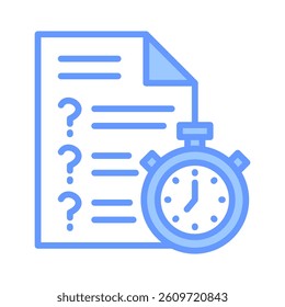 Quiz Icon Element for Design