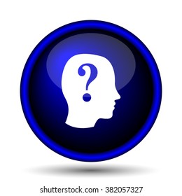 Quiz icon. Internet button on white background. EPS10 vector
