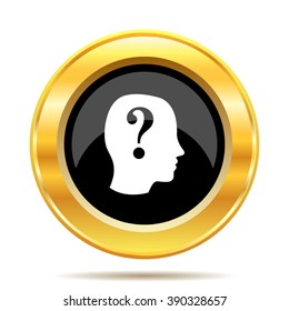 Quiz icon. Internet button on white background. EPS10 vector.
