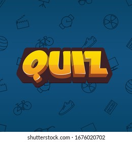 Quiz Icon And Logo Ui Design 