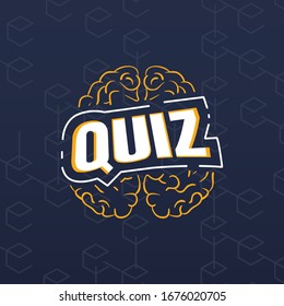 quiz icon and logo ui design 