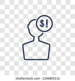 quiz icon. Trendy linear quiz logo concept on transparent background from General collection