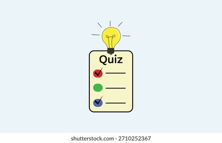 Quiz-Symbol, Vektordesign zur Verwendung.