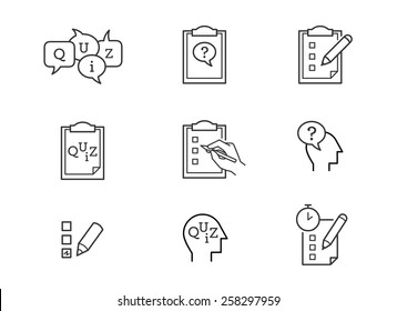 Quiz icons