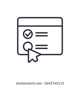 quiz icons isolated on White Background. Flat style design