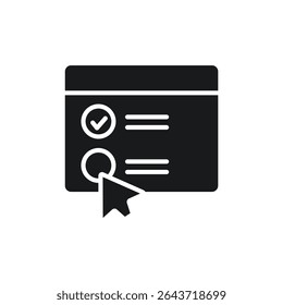 quiz icons isolated on White Background. Flat style design