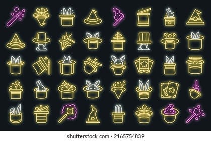 Quiz icons set outline vector. Bubble poll. Exam trivia vector neon