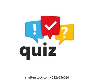 Quiz Logo Speech Bubble Icon Stock Vector (Royalty Free) 2126856026 ...