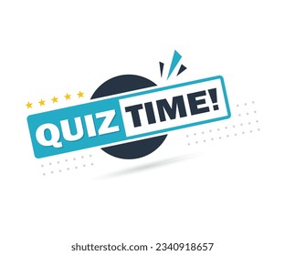 Quiz Logo. Quiz Zeitetikett mit Fragezeichen. Quiz-Emblem für Unternehmen