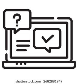 Icono moderno del Vector del examen – Plantilla mínima del símbolo de la ilustración para el diseño móvil de la interfaz de usuario del App del Web