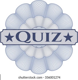 Quiz money style rosette