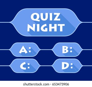 Quiz night concept. Vector illustration
