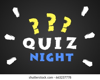 Quiz night concept. Vector illustration