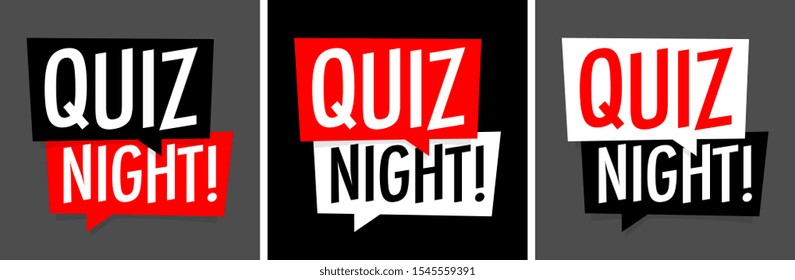Quiz night on various background
