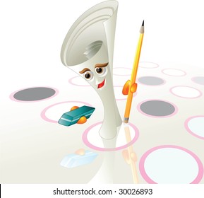 quiz paper pen