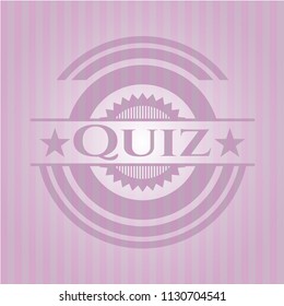 Quiz pink emblem