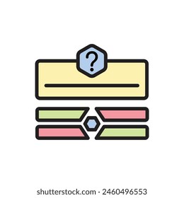 Icono de pregunta de quiz Ilustración vectorial