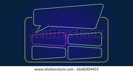 Quiz question trivia menu background contest interface template with test frame challenge bar ui retro multiple choice answer game show competition design layout