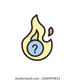 Quiz Rapid Fire Question Icon Vector Illustration