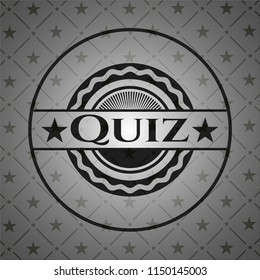 Quiz realistic dark emblem