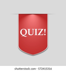 Quiz red ribbon for web