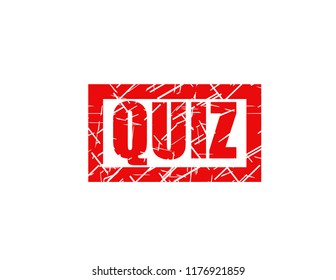 QUIZ red stamp