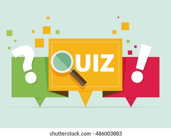 Quiz related concept vector illustration