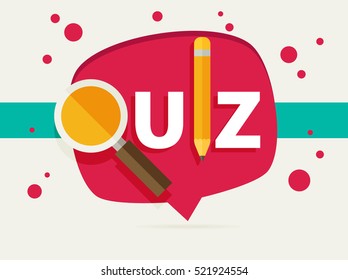 Quiz related concept vector illustration