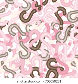 Quiz seamless pattern. Question marks background. Online quiz endless repeating pattern. Vector illustration.