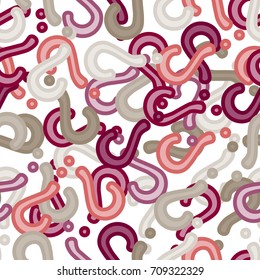 Quiz seamless pattern. Question marks background. Online quiz endless repeating pattern. Vector illustration.