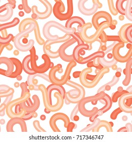 Quiz seamless pattern. Question marks background. Online quiz endless repeating pattern. Vector illustration.
