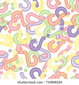 Quiz seamless pattern. Question marks background. Online quiz endless repeating pattern. Vector illustration.