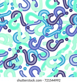 Quiz seamless pattern. Question marks background. Online quiz endless repeating pattern. Vector illustration.