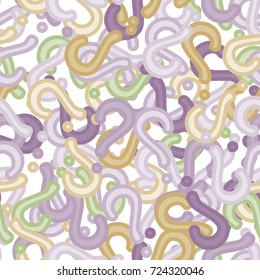 Quiz seamless pattern. Question marks background. Online quiz endless repeating pattern. Vector illustration.