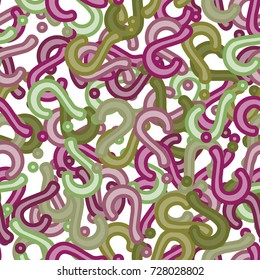 Quiz seamless pattern. Question marks background. Online quiz endless repeating pattern. Vector illustration.