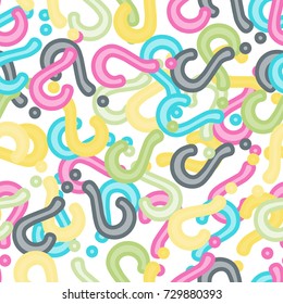 Quiz seamless pattern. Question marks background. Online quiz endless repeating pattern. Vector illustration.